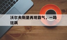 熊猫直播平台-关于沃尔夫斯堡再现霸气，一路狂飙的信息